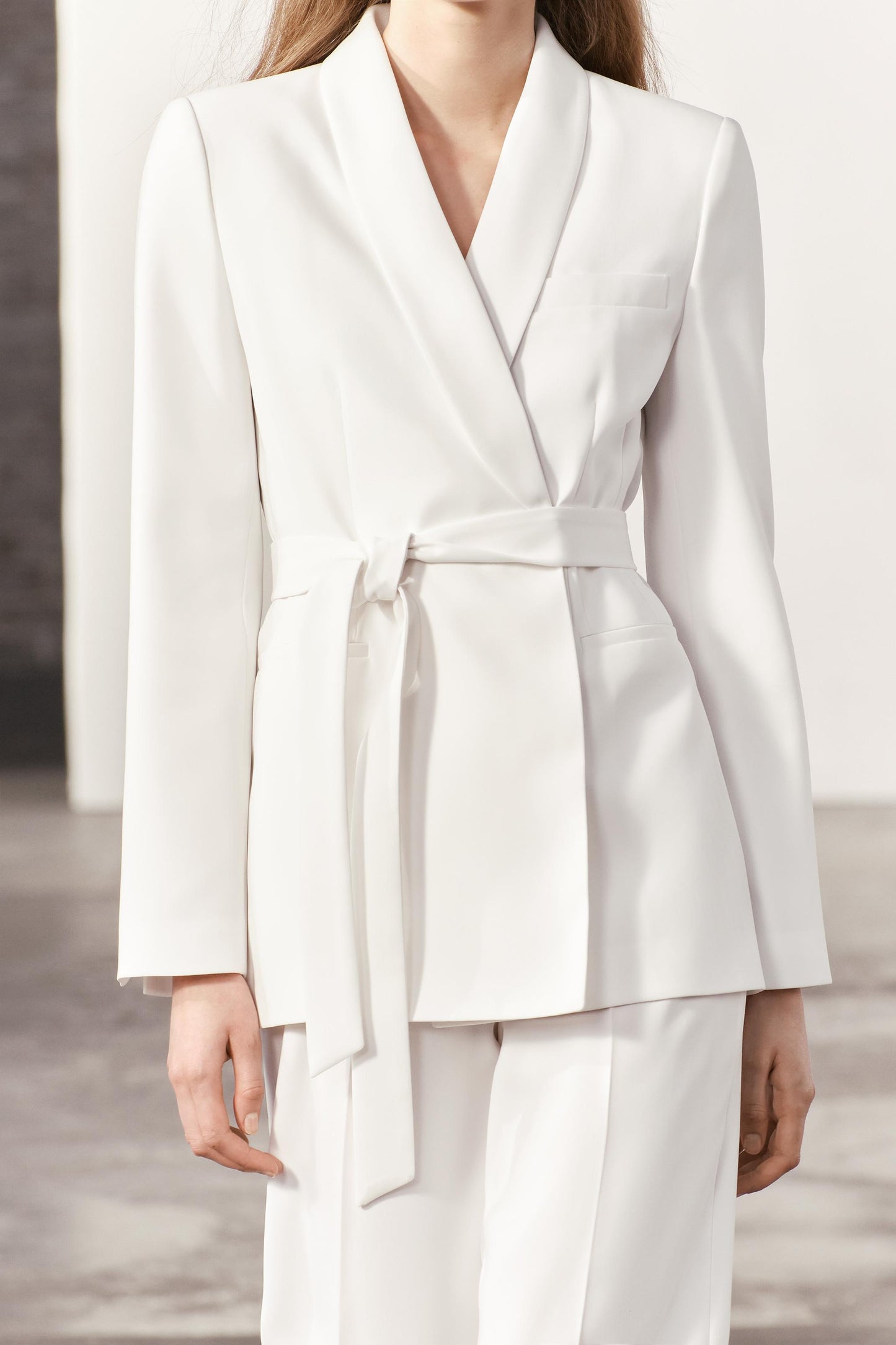 ZARA BELTED TUXEDO JACKET ZW COLLECTION- SIZE: XS