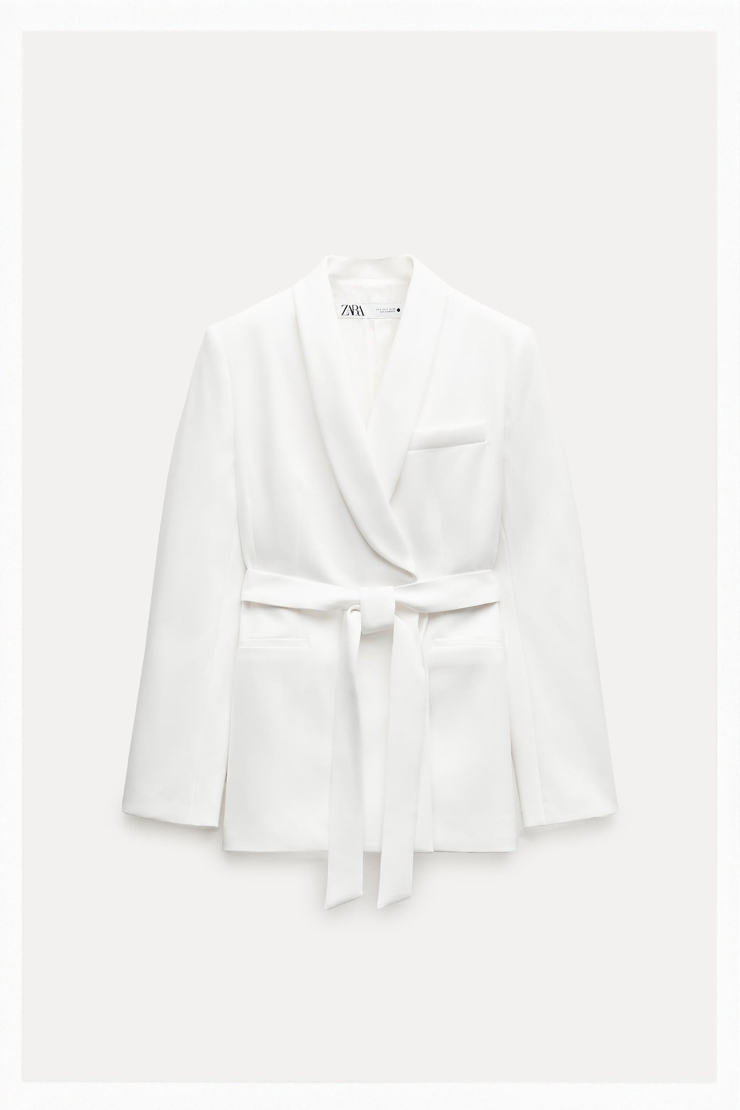 ZARA BELTED TUXEDO JACKET ZW COLLECTION- SIZE: XS