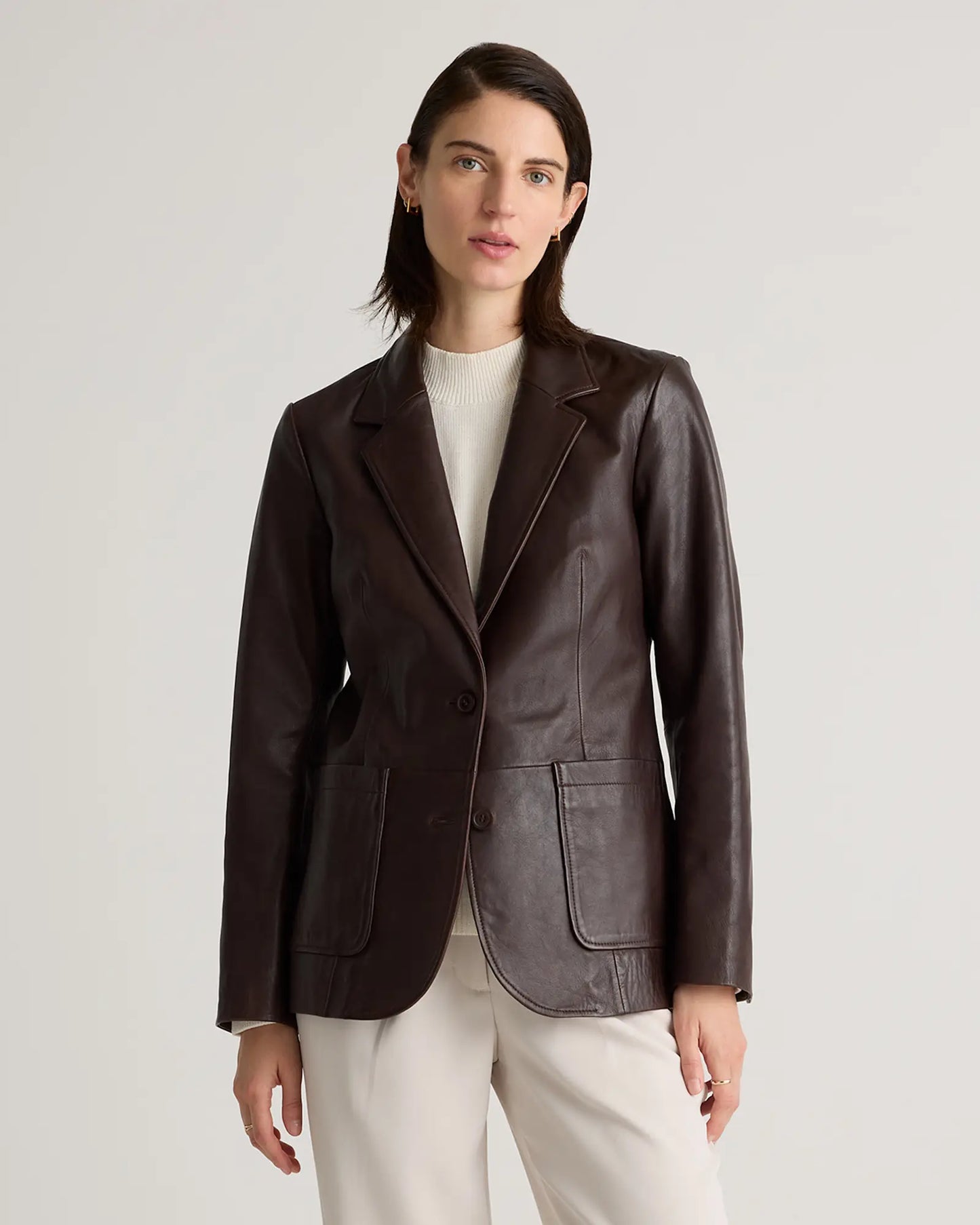 QUINCE 100% Leather Blazer- SIZE: XS (NEW WITH TAGS)