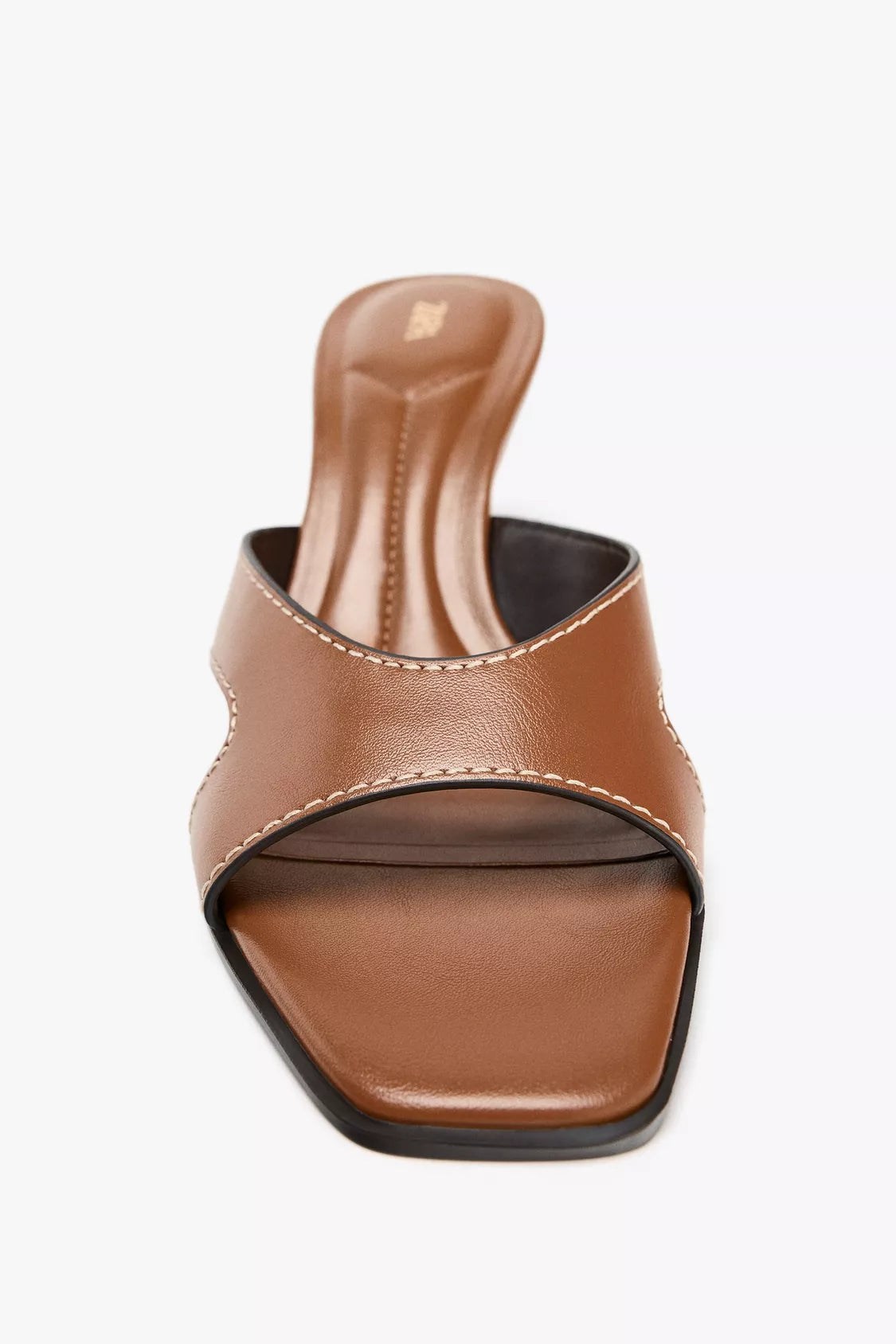 ZARA STITCHED HEEL SANDALS- SIZE U.S 7.5 (38) LIKE NEW
