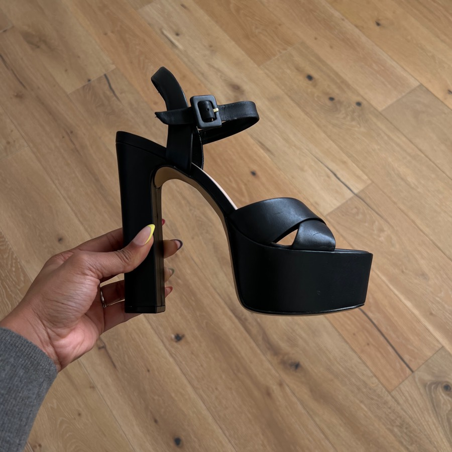 ALDO Camelia Platform Leather Sandals: SIZE 8 (RARE-NEW)