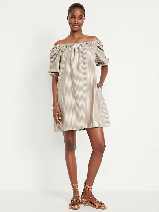 OLD NAVY Striped Mini Swing Dress- SIZE: S