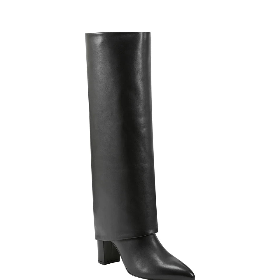 MARC FISHER Leina Block Heel Pointy Toe Dress Boot- SIZE: 7.5 (NEW NEVER WORN)