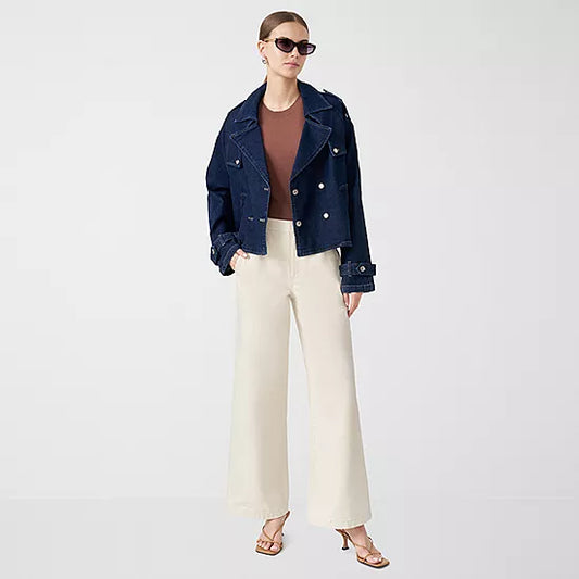 Rebecca Minkoff Womens Denim Lightweight Trench Jacket- SIZE: XS