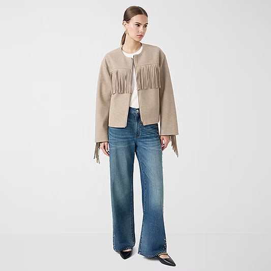 RM Rebecca Minkoff Womens Fringe Jacket- SIZE: S (NEW WITH TAGS)