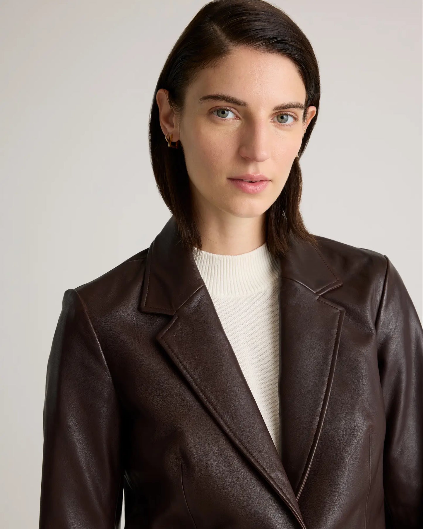 QUINCE 100% Leather Blazer- SIZE: XS (NEW WITH TAGS)