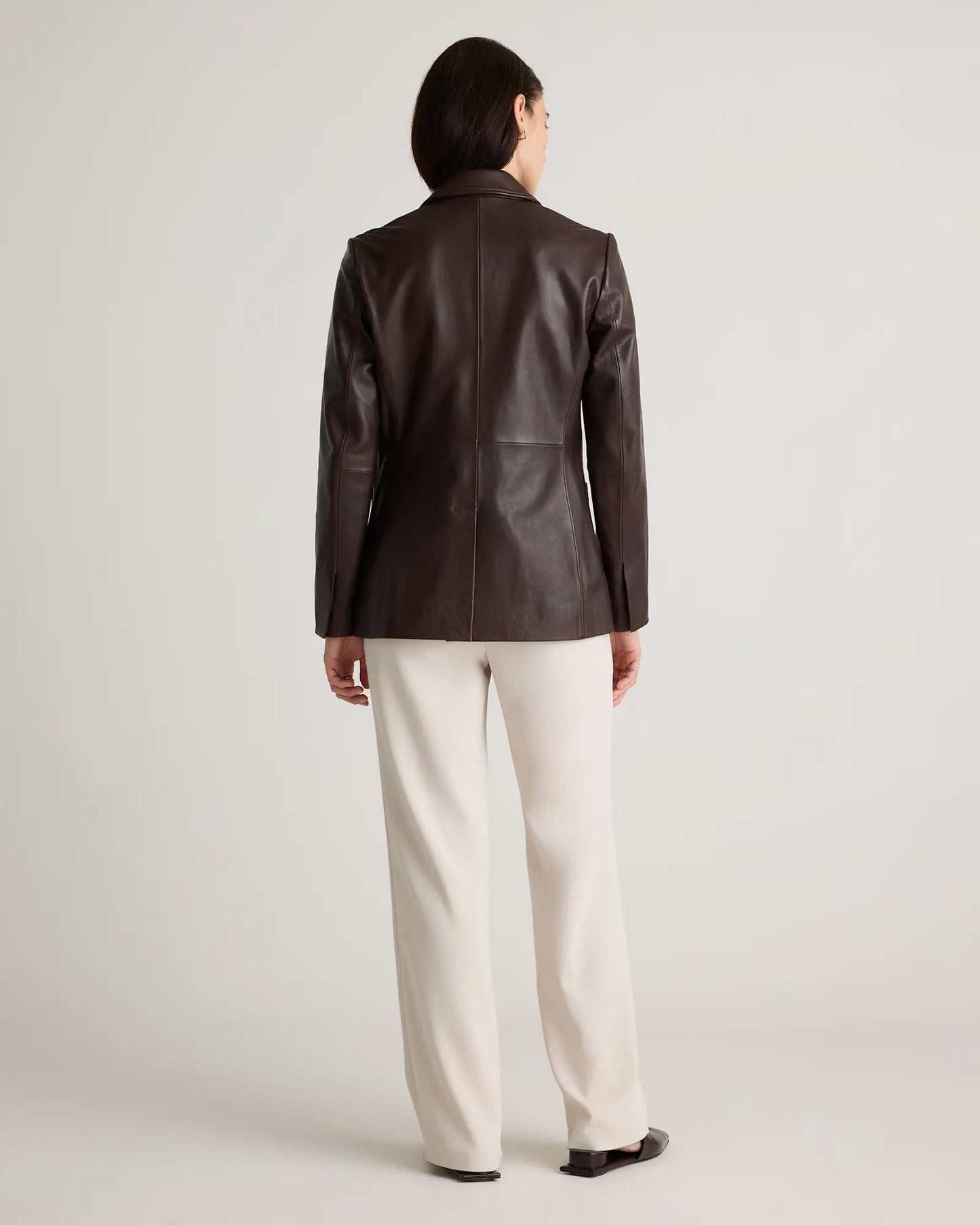 QUINCE 100% Leather Blazer- SIZE: XS (NEW WITH TAGS)