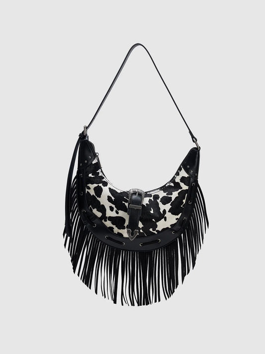 URBAN REVIVO Tassel Hobo Shoulder Bag (LIKE NEW)