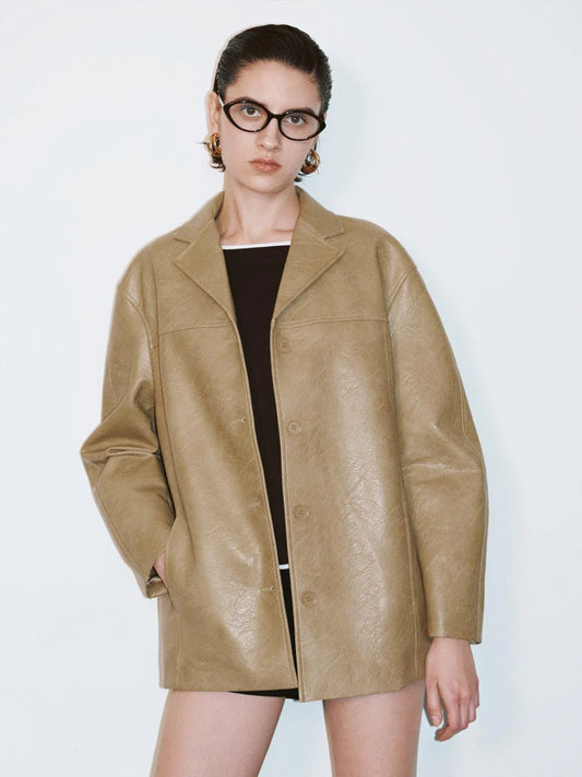 URBAN REVIVO Vegan Leather Jackets- SIZE: S (NEW WITH TAGS)