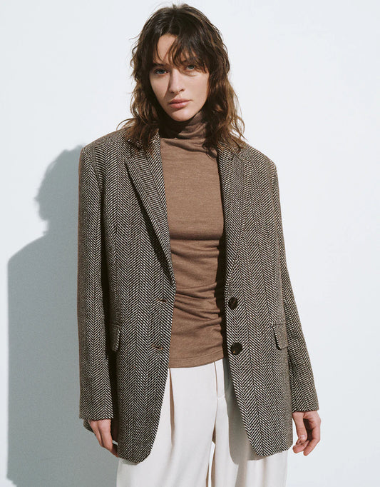 URBAN REVIVO Notch Lapel Tailored Blazer- SIZE: XS (NEW WITH TAGS)